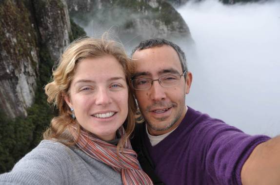 Autofoto na beirada do canyon Monte Negro, em São José dos Ausentes - RS